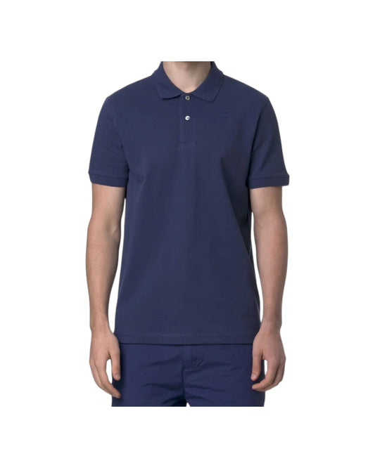 Amedee Pique tinta unita blue deep cobalt K5127BW 867 K-WAY 