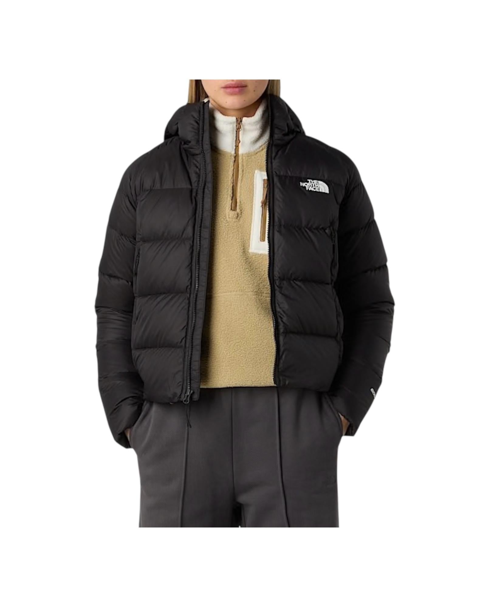 Giacca in piumino con cappuccio Hyalite donna Black NF0A8E75 BLACK THE NORTH FACE 
