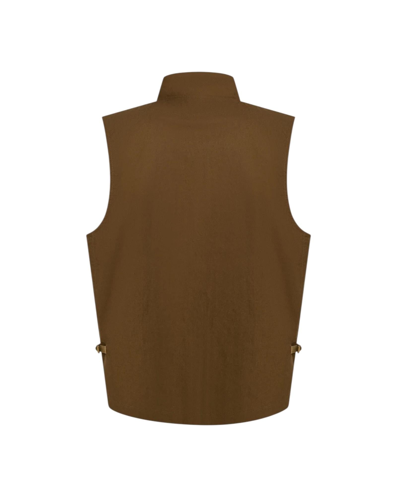 New travel vest Dark tan 6913CE DARK TAN MANIFATTURA CECCARELLI