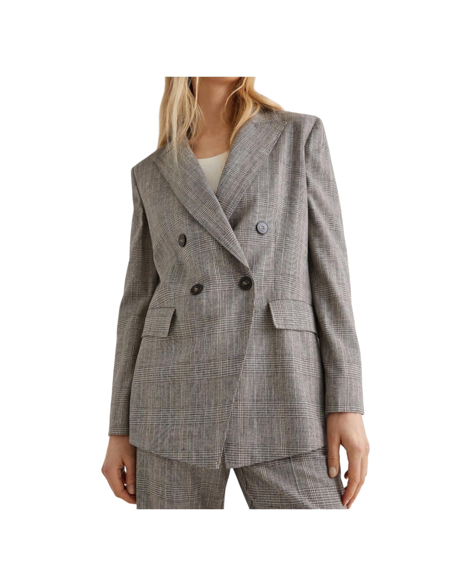 Blazer doppiopetto fluido Check ROB 001 MARELLA