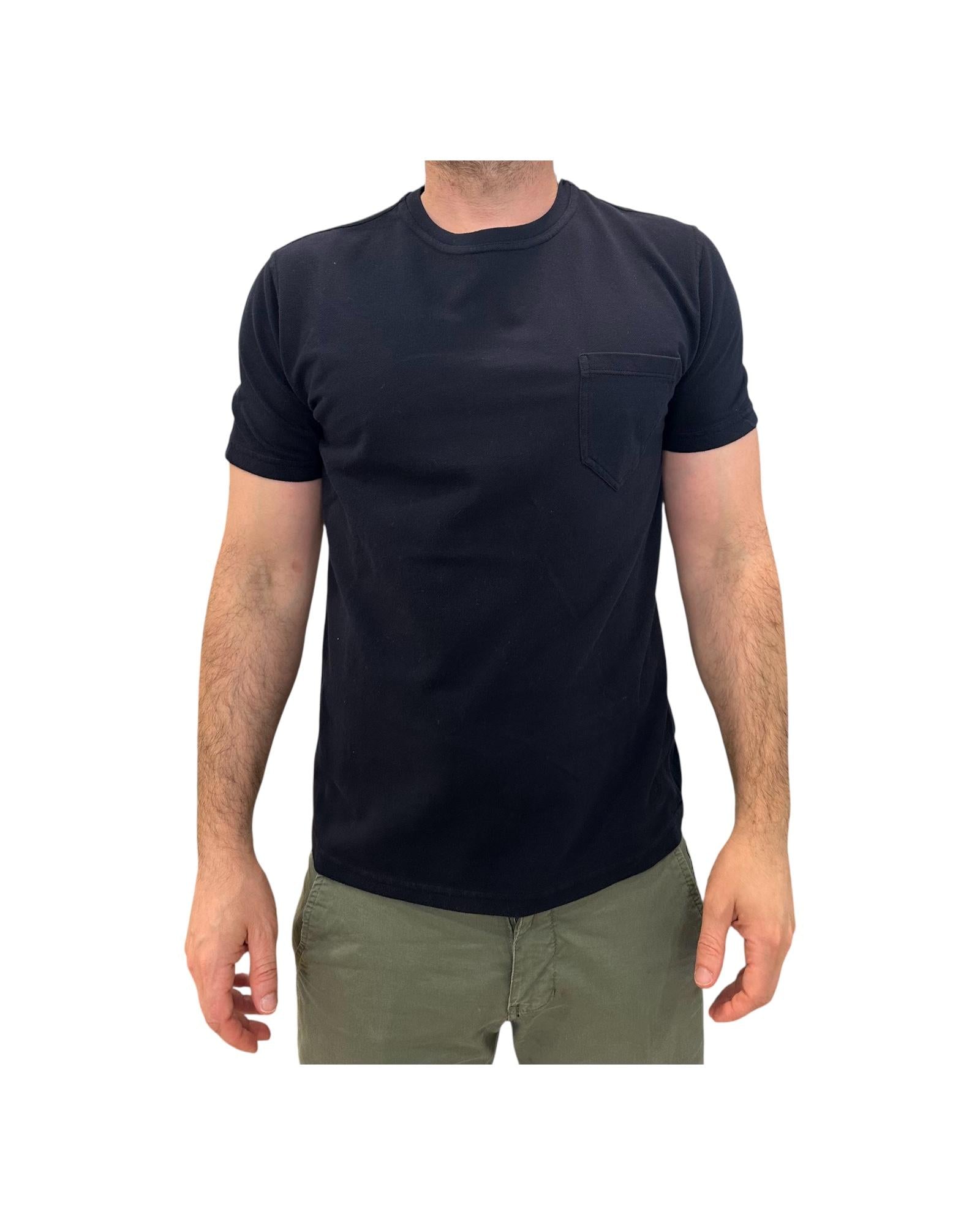 T-shirt Uomo Orchard Piquet navy. 1003 NAVY BL'KER 