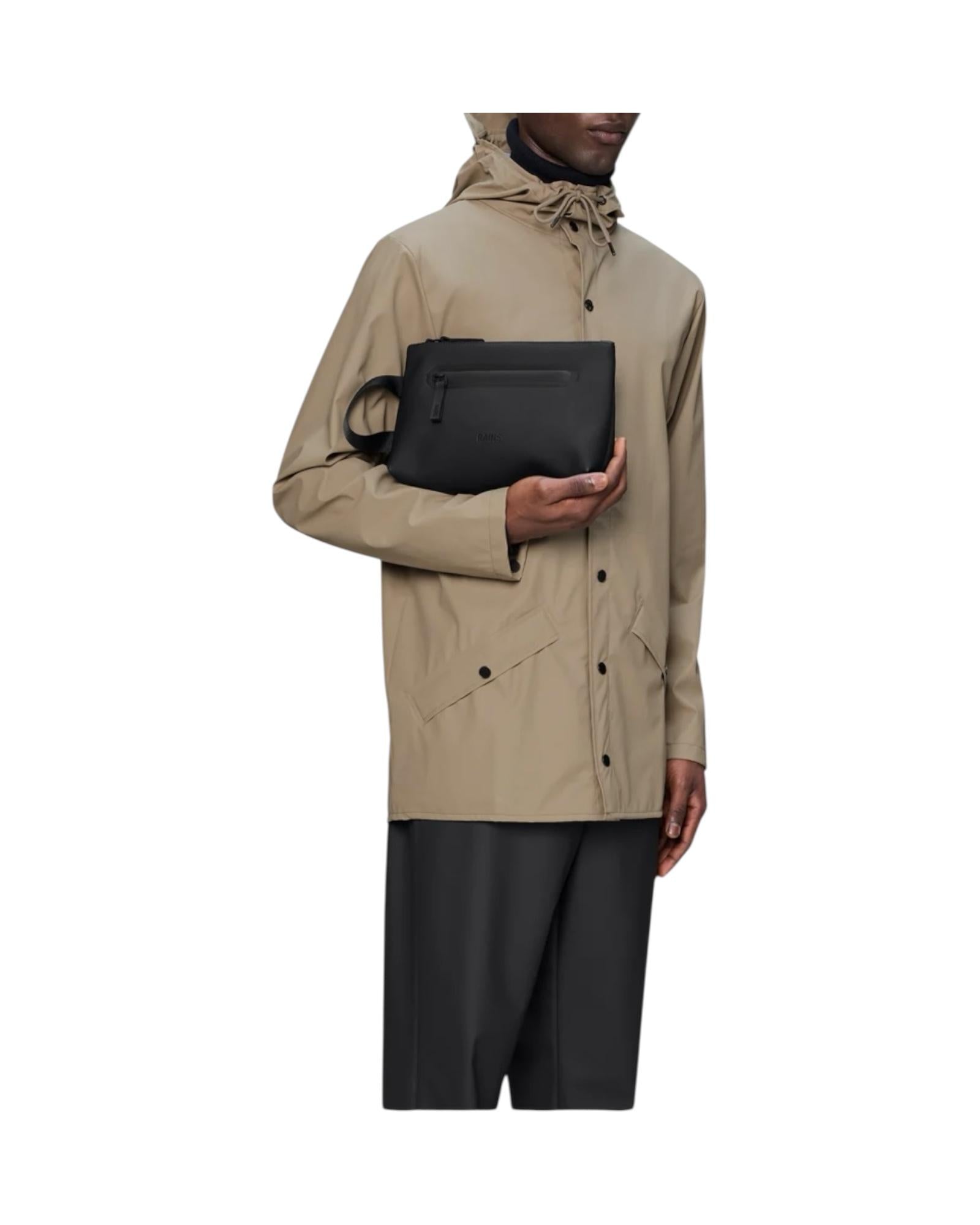 2 Zip Cosmetic Bag Black RA16250 BLA RAINS 