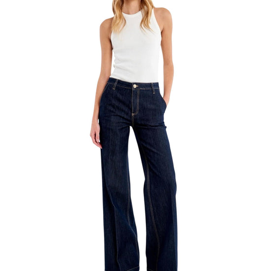 Jeans Elena Wide leg Rinse DAB5162 DENIM RINSE VICOLO 