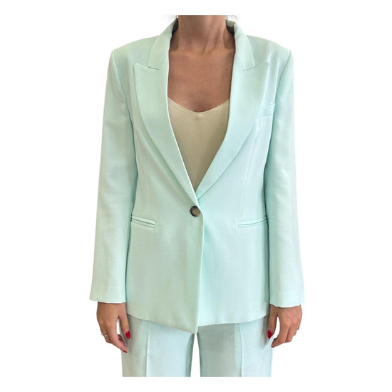 Blazer sfiancato un bottone, verde acqua. TD0073 ACQUA VICOLO 