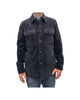 Overshirt in velluto Navy blue
