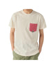 T-shirt pocket in jersey di cotone buter coral