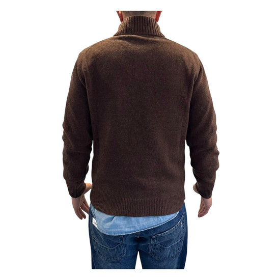 Maglione con collo alto e bottoni Torba 0140 37 WOOL&CO 