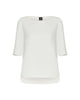 Vanessa blouse in recycled wool white ever satin.