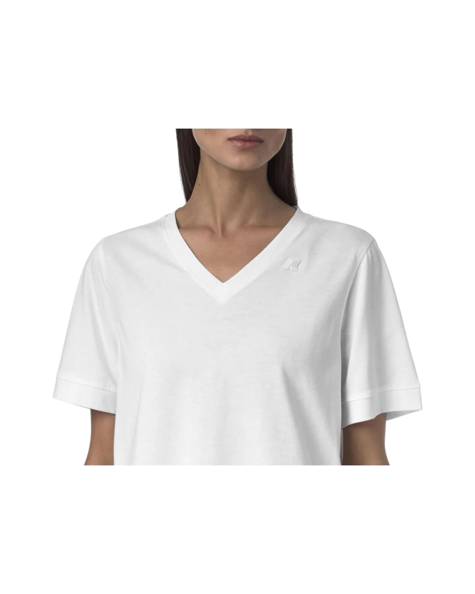 Leda Jersey tinta unita bianco K2148FW 001 K-way 