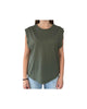 T-Shirt Lily in cotone verde militare