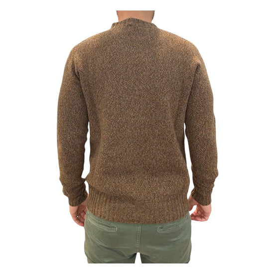 Maglione girocollo in lana Tabacco 14500 135 RETOIS 