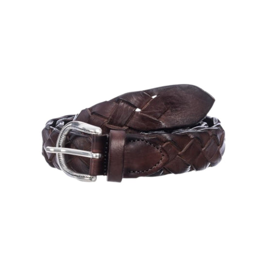 Cintura in pelle Treccia Moro ART TRECCIA 030 NEW MORO AlBERTO LUTI 