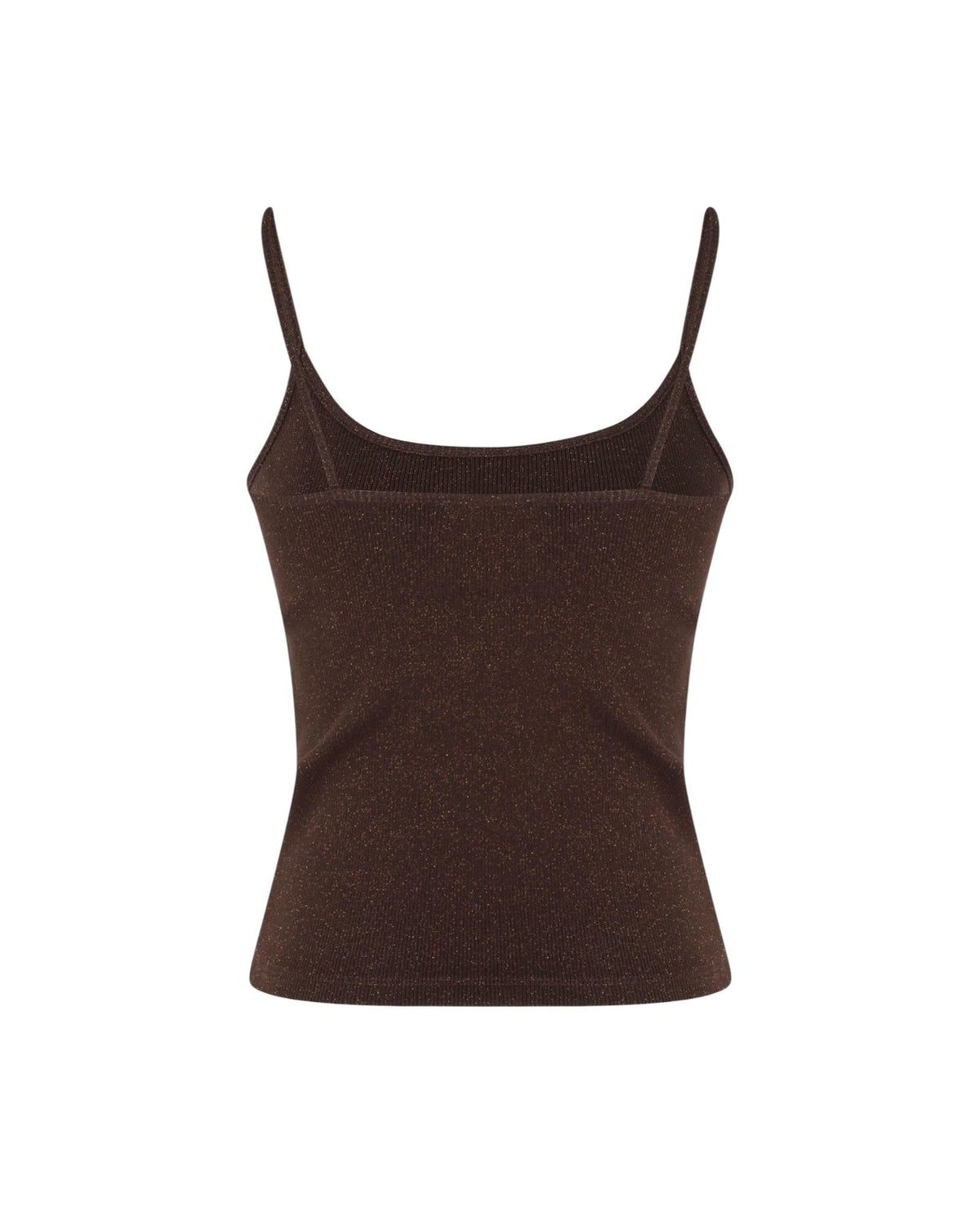 Canotta lurex in cotone stretch Testa di moro ZAI0001 08873L MC2 SAINT BARTH 