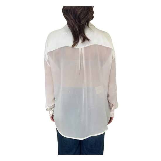 Blusa in viscosa Burro CWG P004 011 haveone 