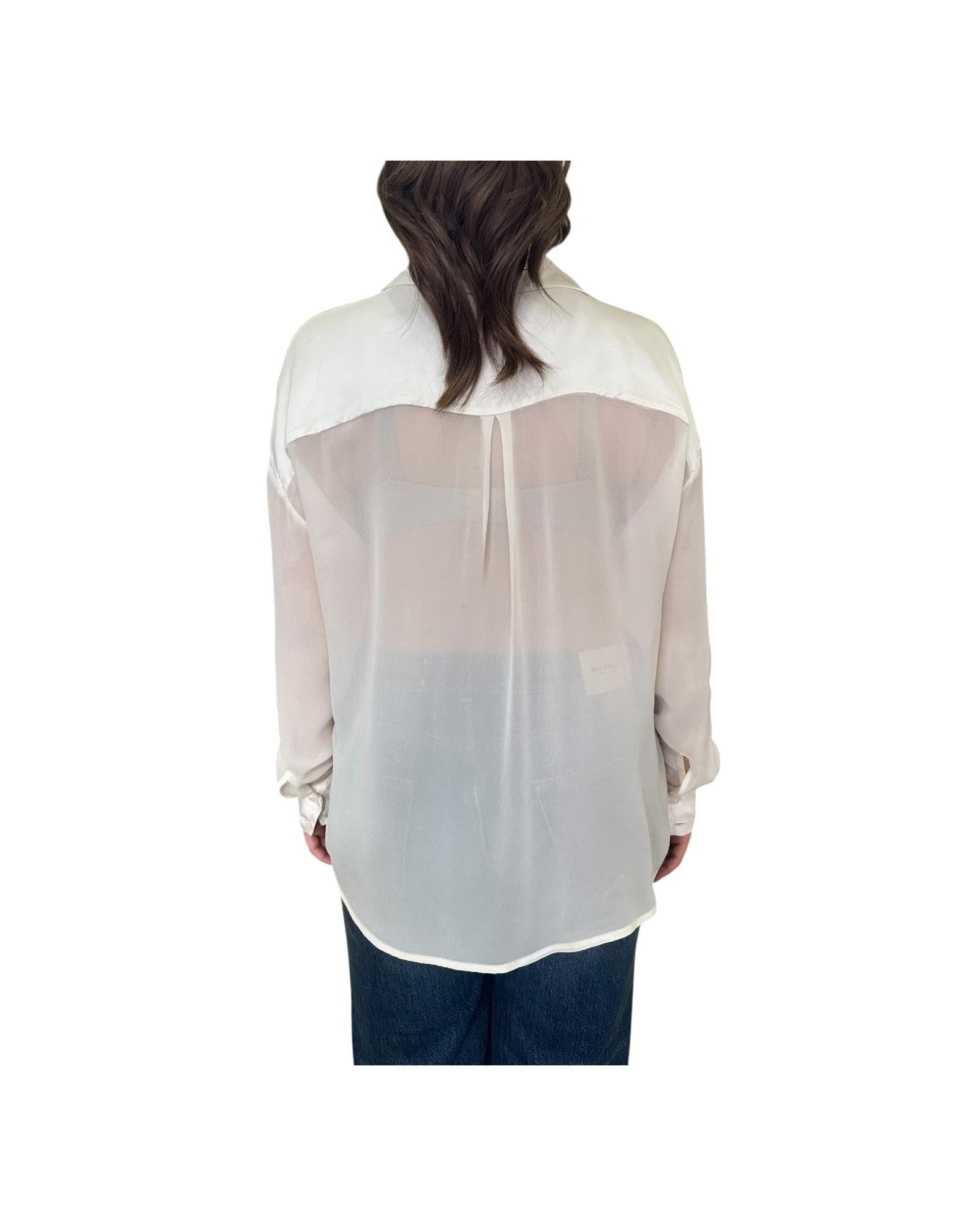 Blusa in viscosa Burro CWG P004 011 haveone 