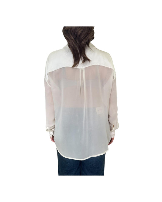 Blusa in viscosa Burro CWG P004 011 haveone 