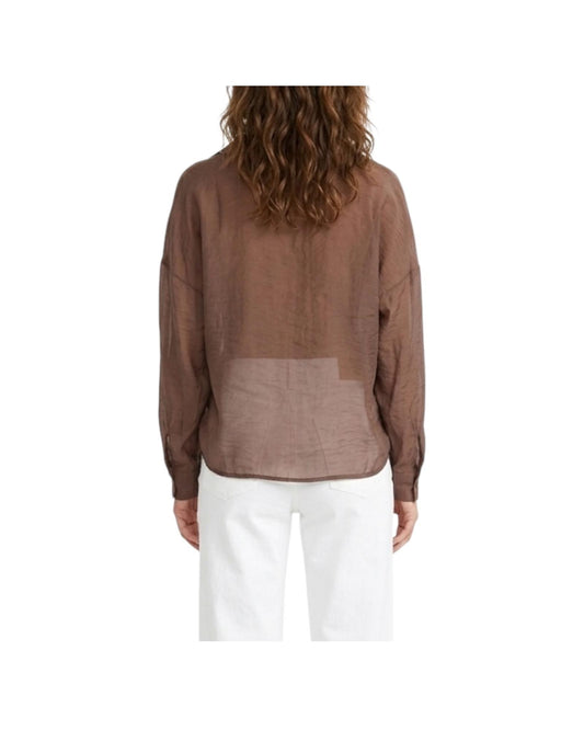Camicia Chocolate CLARA VIS157 IMPURE 