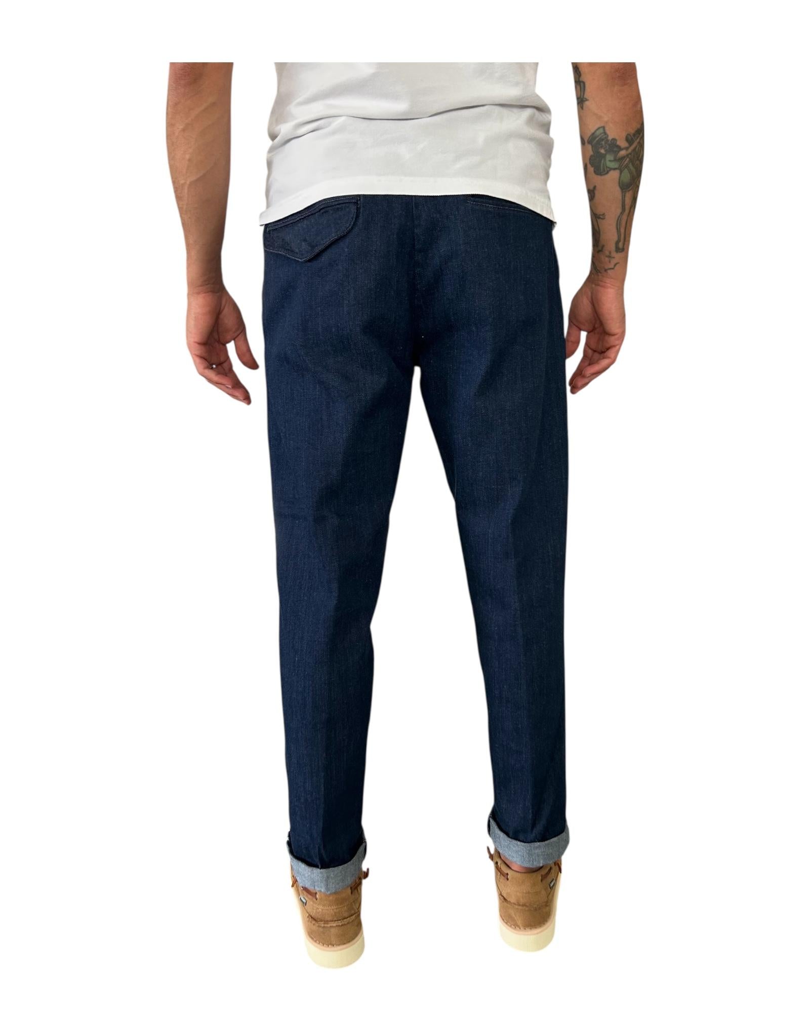 Pantalaccio in cotone Denim 25WSU66341 037 WHITESAND 