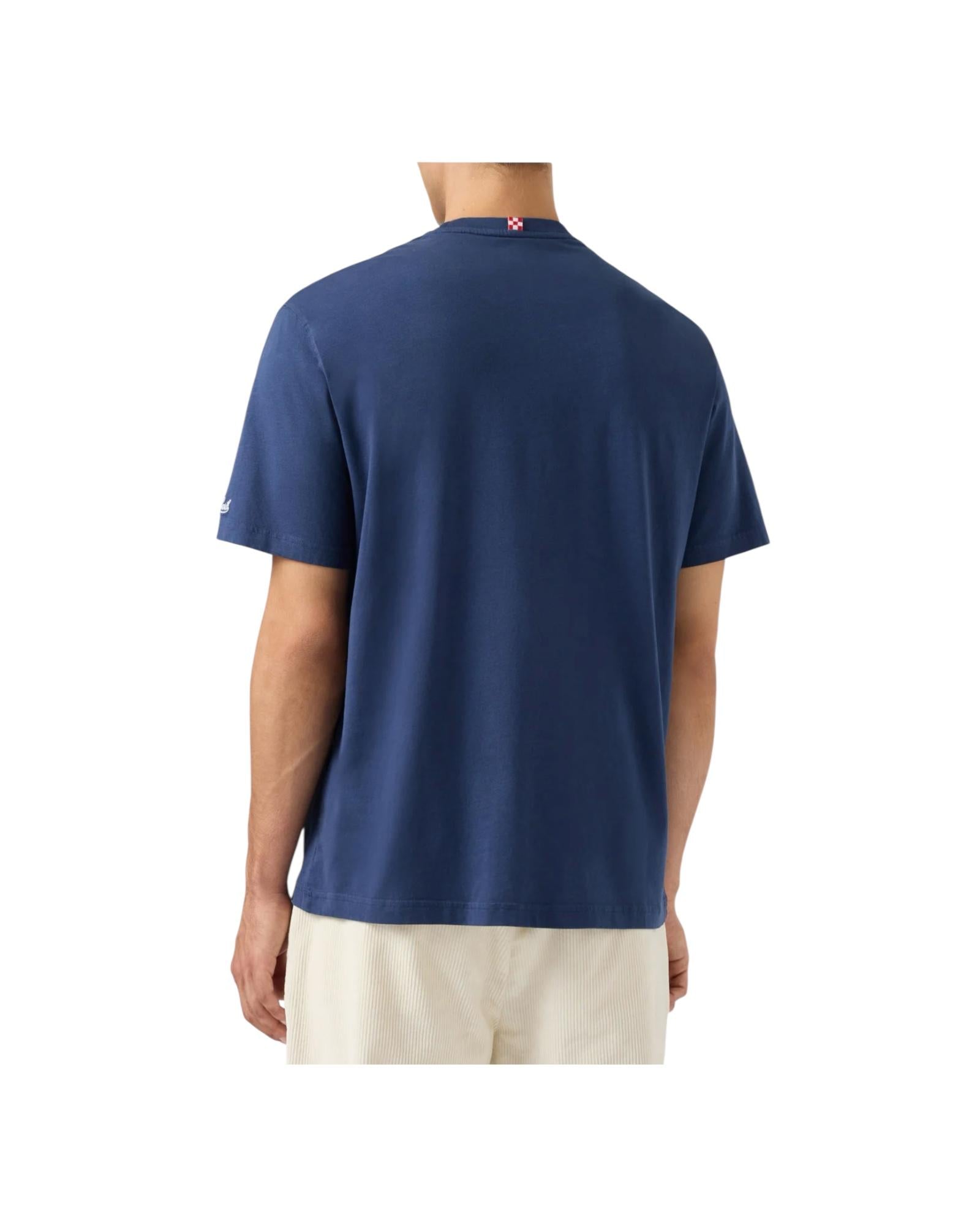 T-shirt Arnott Warm in cotone invernale con ricamo Sole, wishy e sei in pole position ARN0004 03031I MC2 SAINT BARTH 