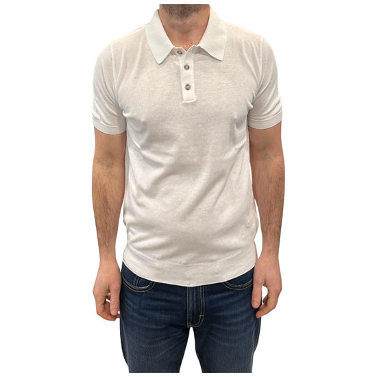 Polo in cotone Crepe Latte 12106 100 RETOIS 