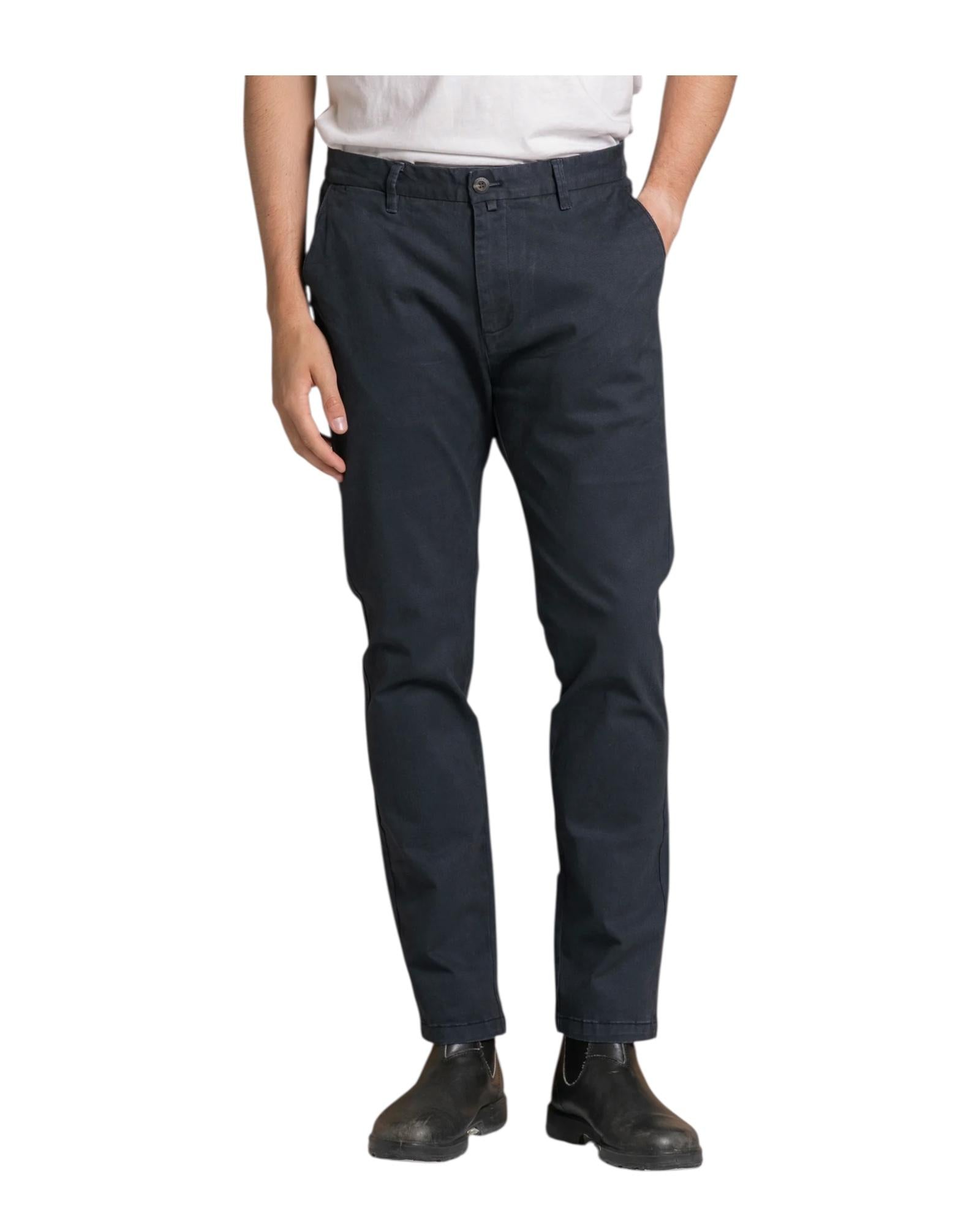 Pantalone in twill stretch Navy BRYAN TWSC01 IMPURE 
