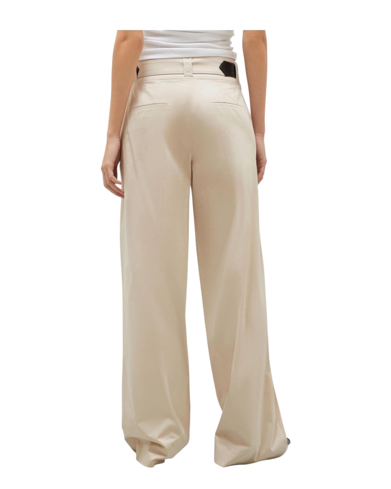 Pantalone Soraia in raso stretch sabbia SORAIA 002 MARELLA