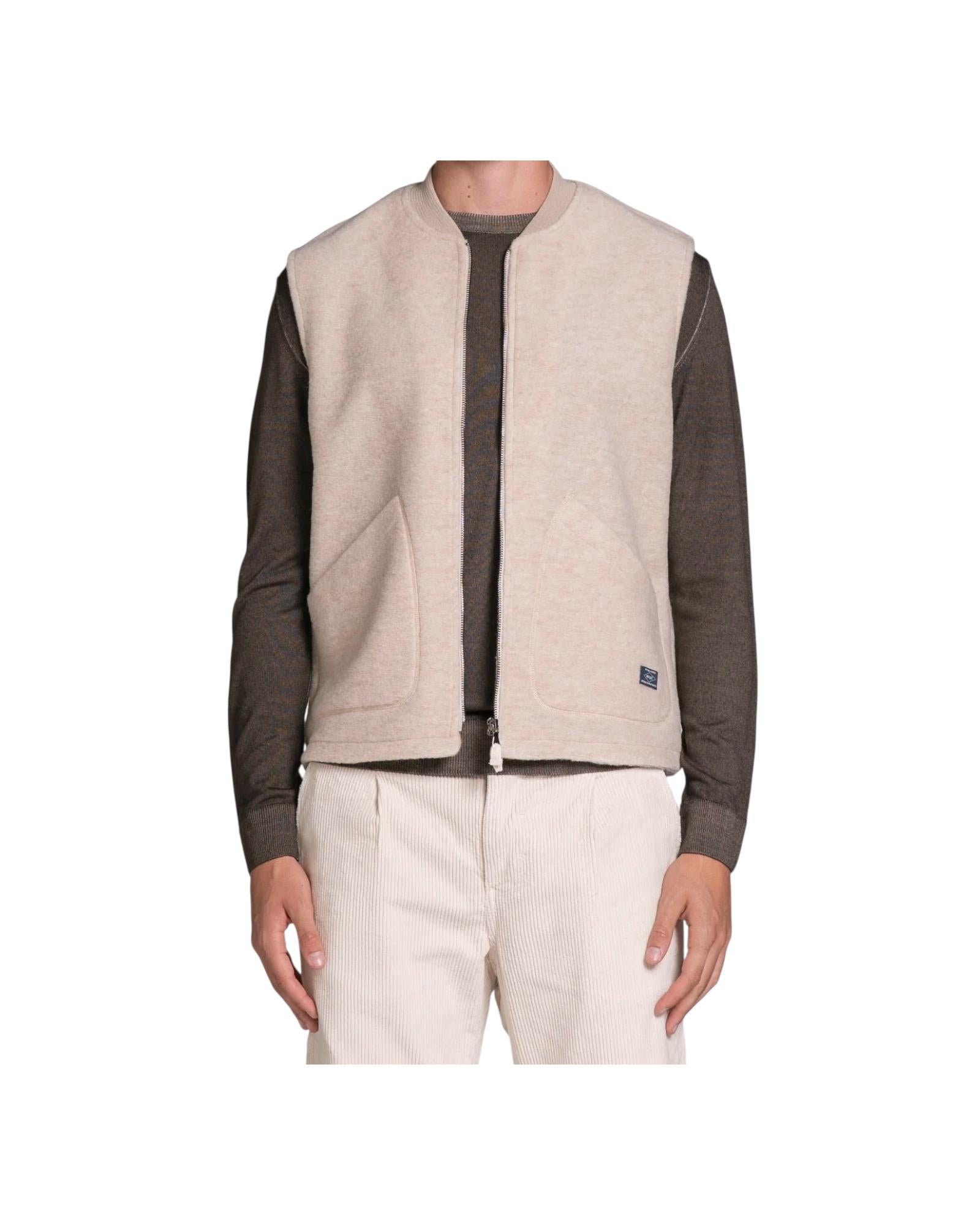 Gilet Terry Ecru TERRY MWBC56 IMPURE 