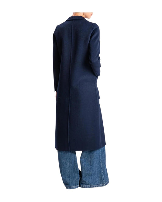 Cappotto hand made misto lana Blu TF0002 BLU VICOLO 