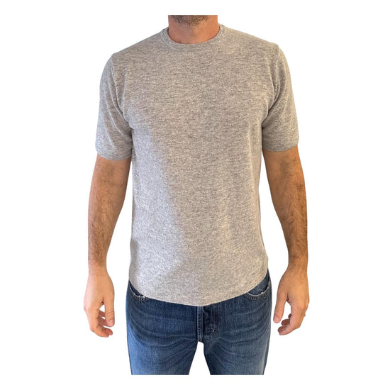 Maglia a maniche corte Grigio 0037 10 WOOL&CO 