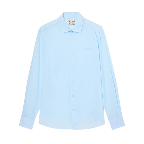 Camicia Chemise in cotone Light blu LCM0001 00165L MC2 SAINT BARTH 