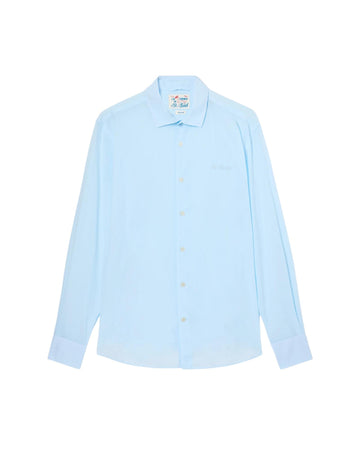 Camicia Chemise in cotone Light blu LCM0001 00165L MC2 SAINT BARTH 