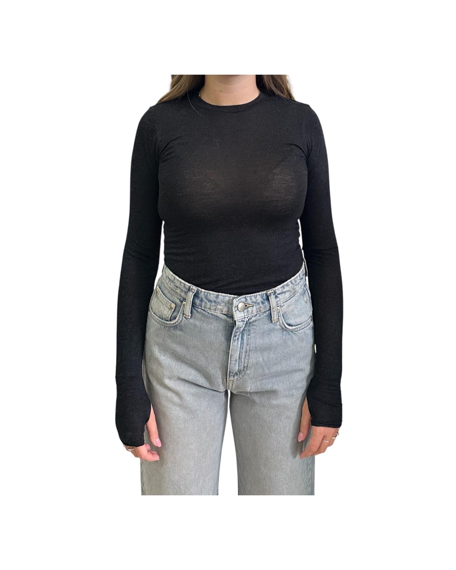 Maglia manica lunga Nero AVA 16 CHS 