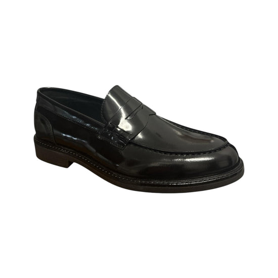 Mocassino Uomo in pelle Nero 100 ABRASIVATO NERO ANTICO CALZATURIFICIO ARTIGIANO 