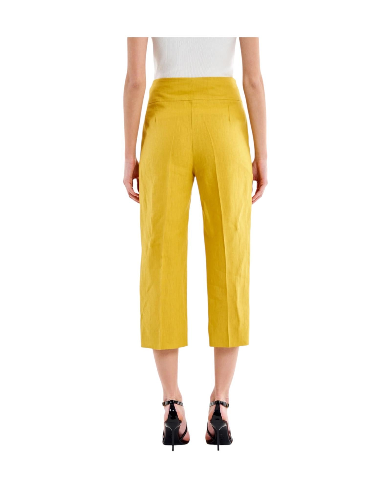 Pantalone Pinocchietto in lino Mimosa TAB1595 MIMOSA VICOLO 