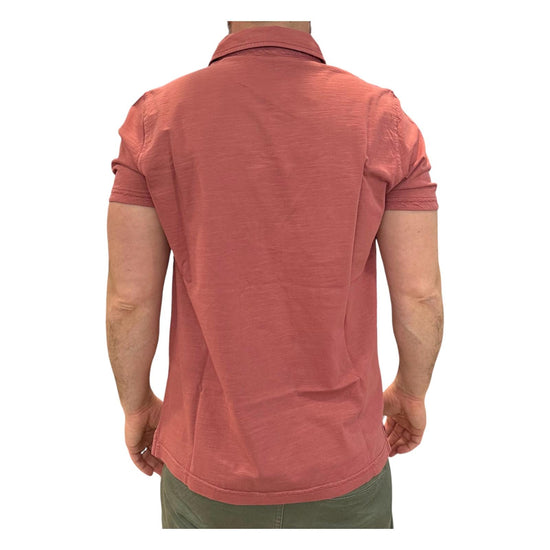 Polo uomo Long Island Fiammata senza bottoni, Faded red. 2006 FADED RED BL'KER 