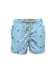 Costume mare comfort Light con stampa conchiglie tropicali.