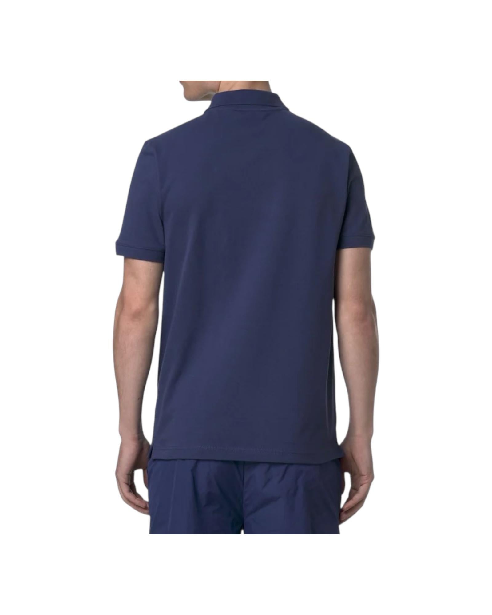 Amedee Pique tinta unita blue deep cobalt K5127BW 867 K-WAY 