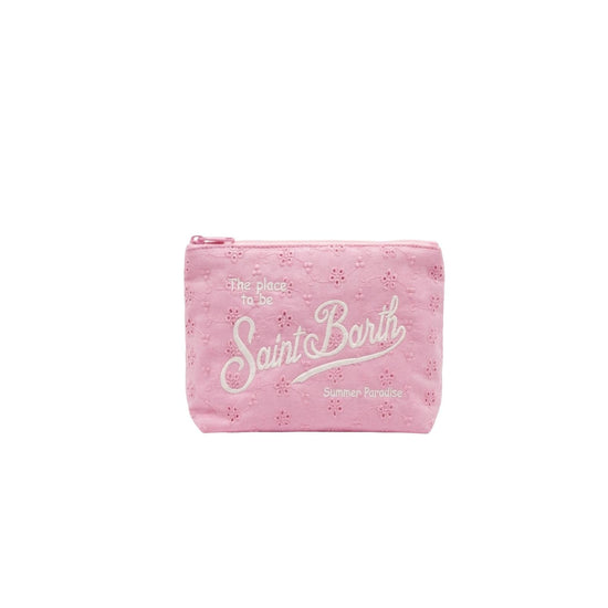 Pochette Aline Sangallo mini flowers Rosa ALI0045 03025L MC2 SAINT BARTH 