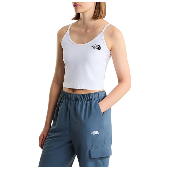 Canotta corta in vita White SLIM THANK WHITE THE NORTH FACE 