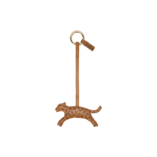 Bag Charm Leopardo in pelle bianca BCHARM01 01877L MC2 SAINT BARTH 