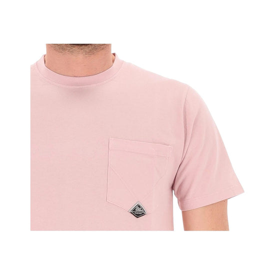 T-shirt pocket in jersey di cotone, petal rose. RRU90048CA160111 C0356 ROY ROGER'S 