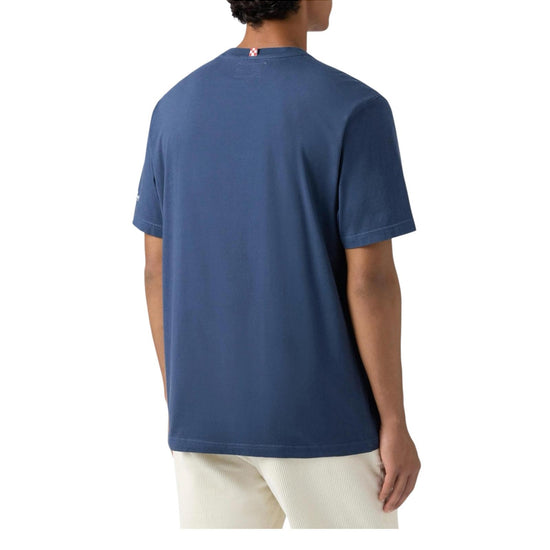 T-shirt in cotone Blu con ricamo My reseller is different CONR0001 02981I MC2 SAINT BARTH 