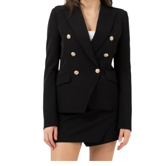 Blazer slim doppiopetto Nero TE0048 NERO VICOLO 