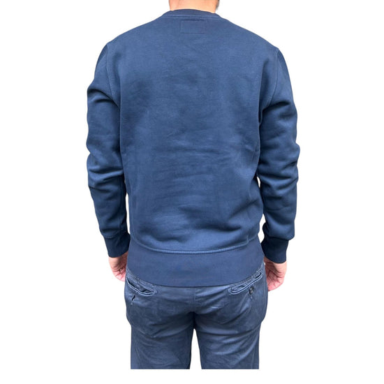 Felpa uomo in cotone Navy GR4007 0014 NAVY BL'KER 