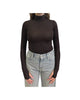 Maglia collo alto e manica lunga Marrone