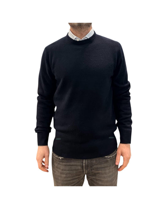 Maglione in cashmere Blu navy 87100 135 CAVALIERI MILANO 