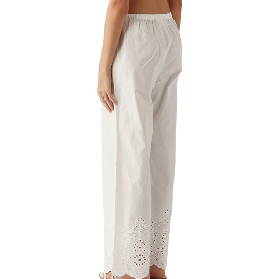 Pantaloni in cotone Sangallo Bianco IEN0002 01315L MC2 SAINT BARTH 