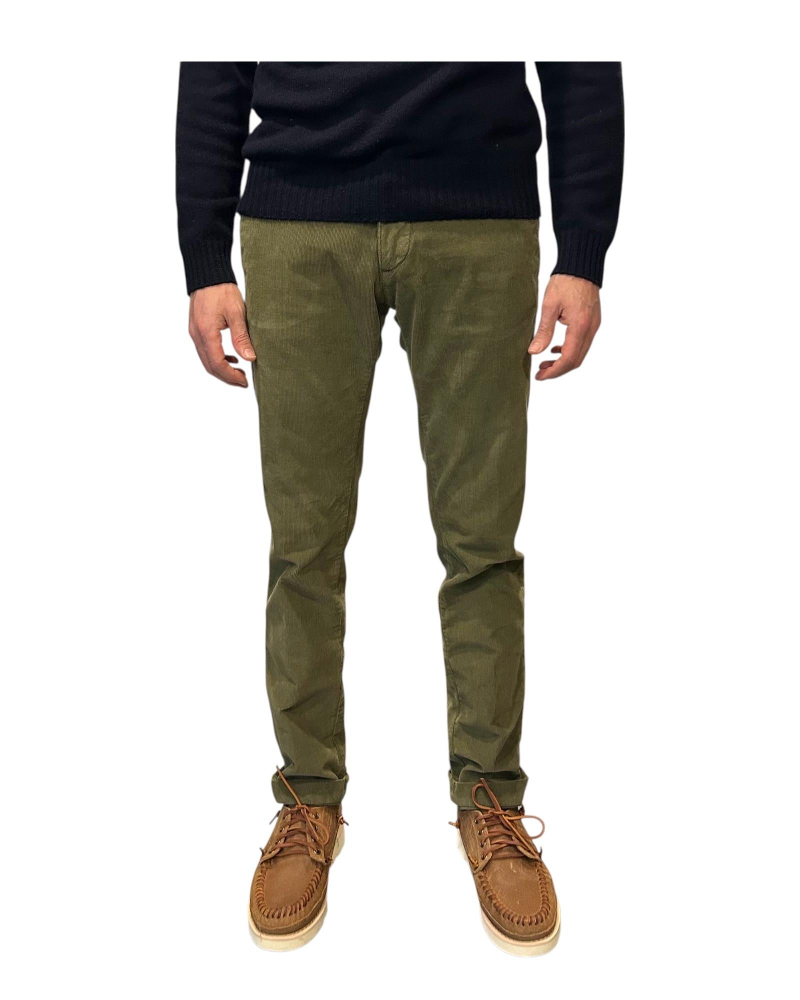 Pantalone Carnaby Velluto mille righe Military 004 CARNABY VELLUTO 1000 RIGHE MILITARY MODFITTERS 