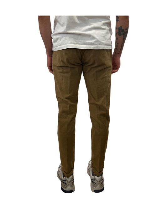 Pantalone Regent misto lino Jungle 017 REGENT MISTO LINO OLD JUNGLE MODFITTERS 