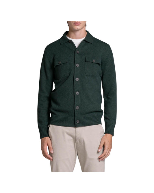 Overshirt in lana Dark green ZACK WN8C04 IMPURE 